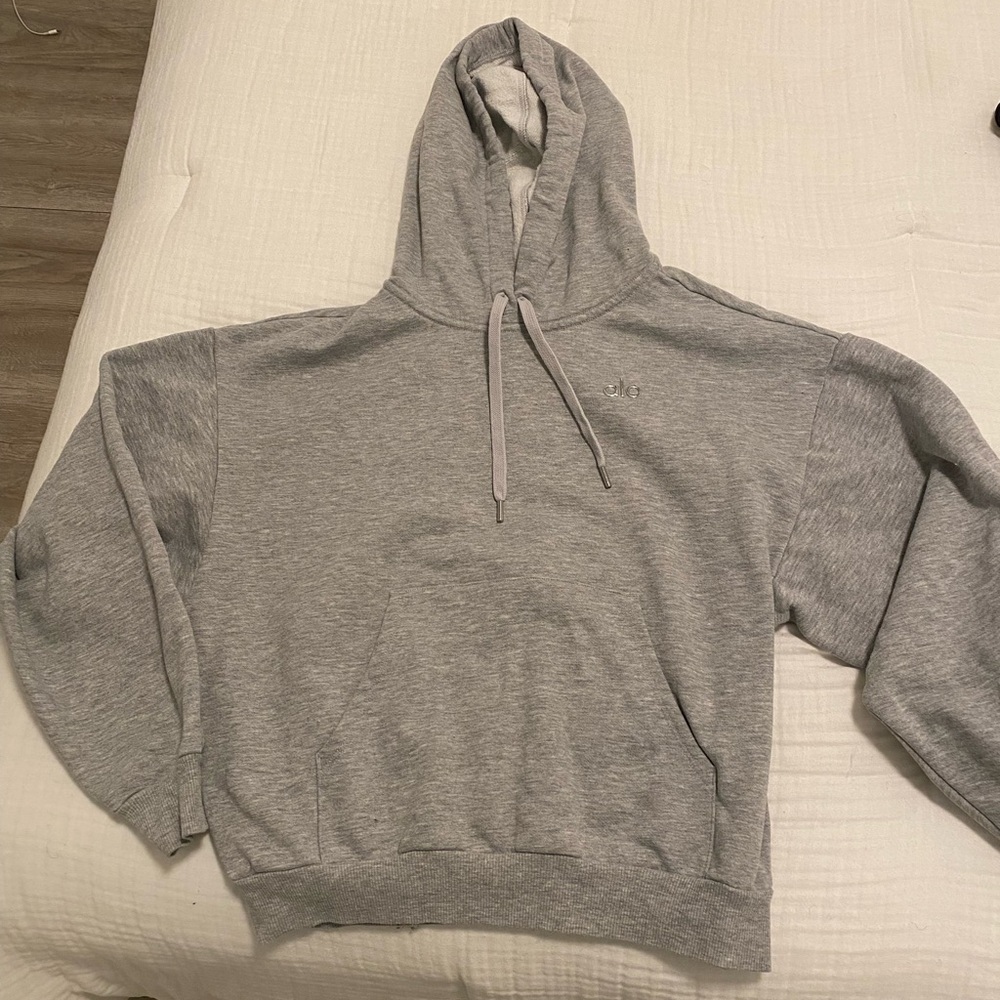 ALO grey accolade hoodie - size small